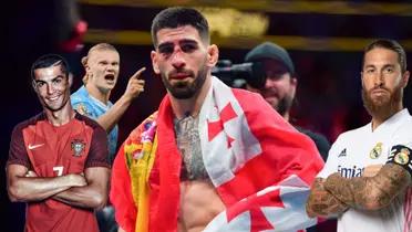 Ilia Topuria chooses a player to fight with, it's not Ronaldo or Haaland