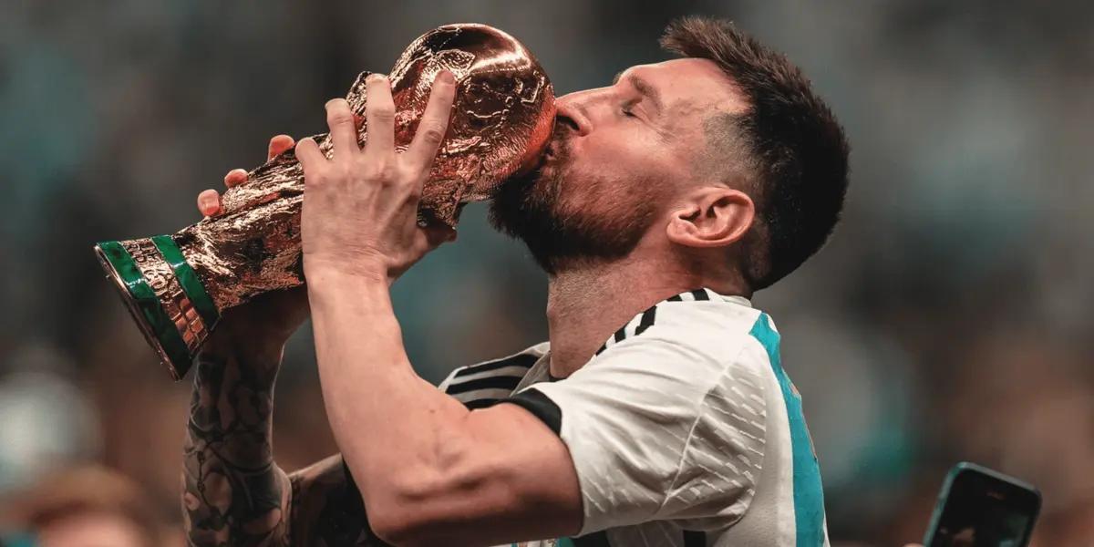 In the middle of the celebration, the best of all time left a phrase that excites all Argentines