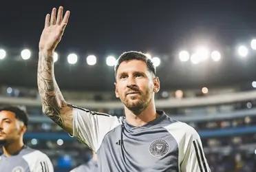 Inter Miami showed on their networks the videos of Messi's reaction in the tunnel before entering the field.