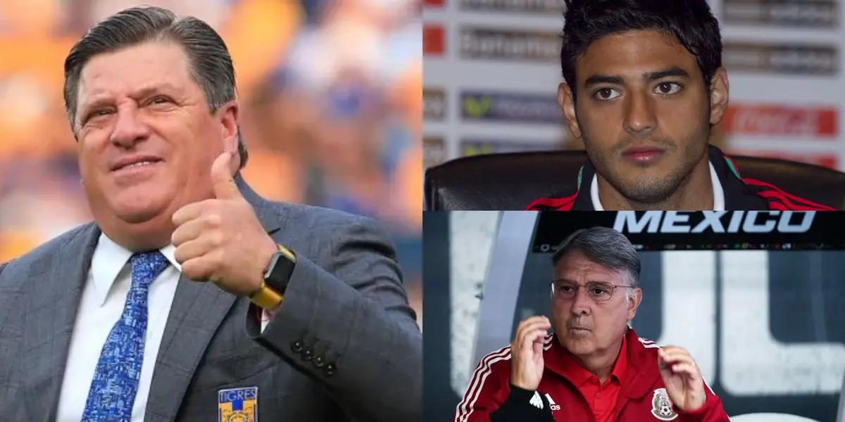 It is leaked that Miguel Herrera has already said yes to Mexico's national team and the first to return is Carlos Vela.