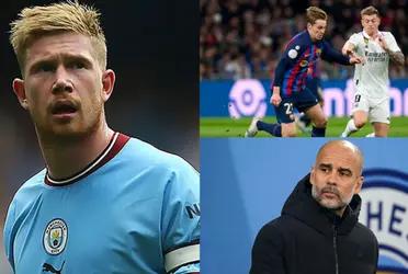 It may be that Kevin De Bruyne leaves Manchester City and Guardiola does not like this