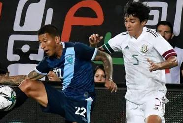 It was his first cap with El Tri.