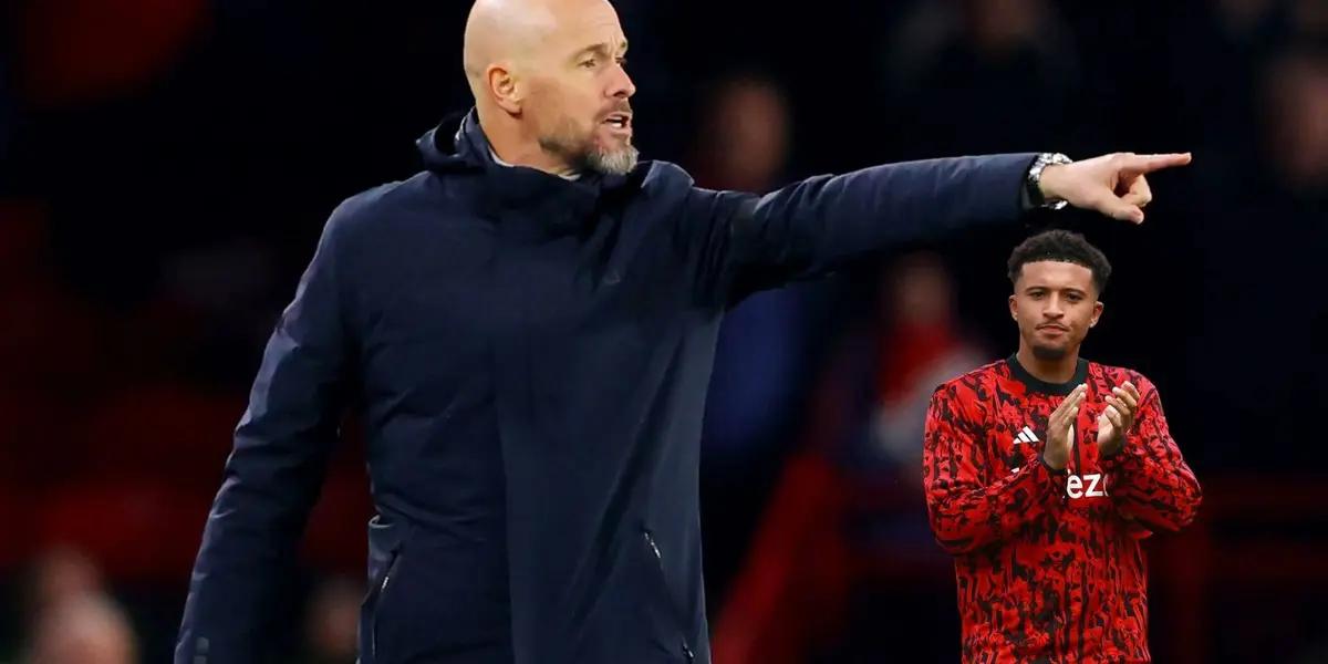 Jadon Sancho has been left apart by United for more than one month