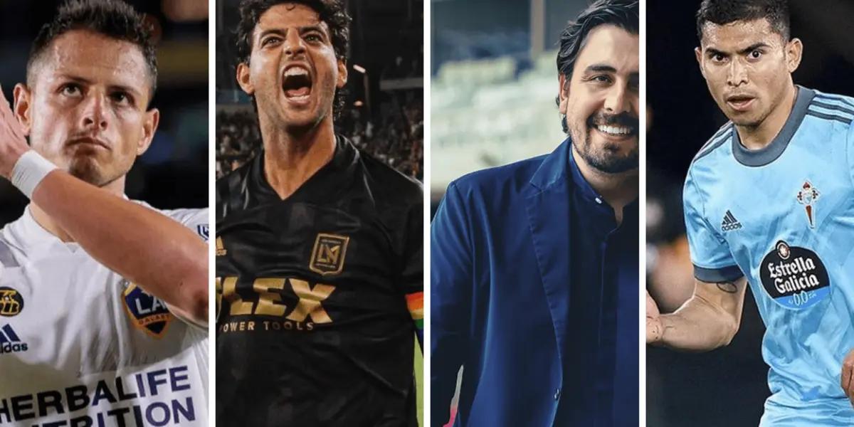 Javier Hernandez, Carlos Vela, Amaury Vergara and Orbelin Pineda.