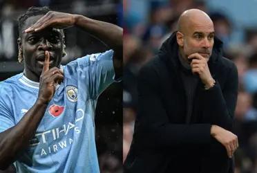 Jeremy Doku is having a great game with Manchester City