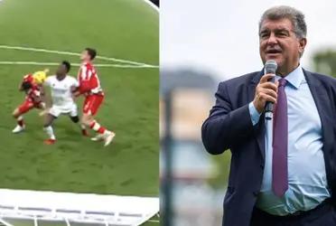 Joan Laporta's attack on Real Madrid for the referee's help against Almería
