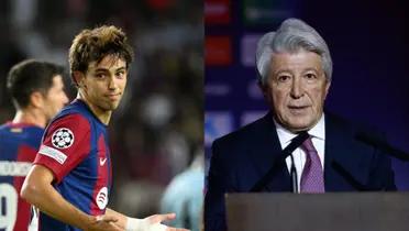 Joao Felix's future is in the hands of Atletico Madrid's president, Enrique Cerezo.