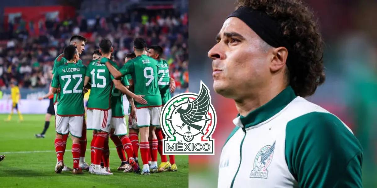 Jorge Sanchez and Uriel Antuna had an altercation at the end of the first half, Guillermo Ochoa as captain had a surprise