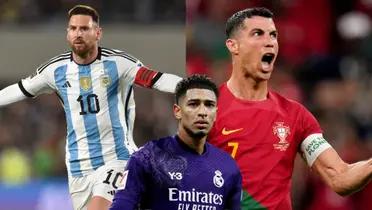 Jude Bellingham picks between Lionel Messi and Cristiano Ronaldo.