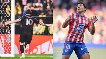 Julian Alvarez and Lionel Messi