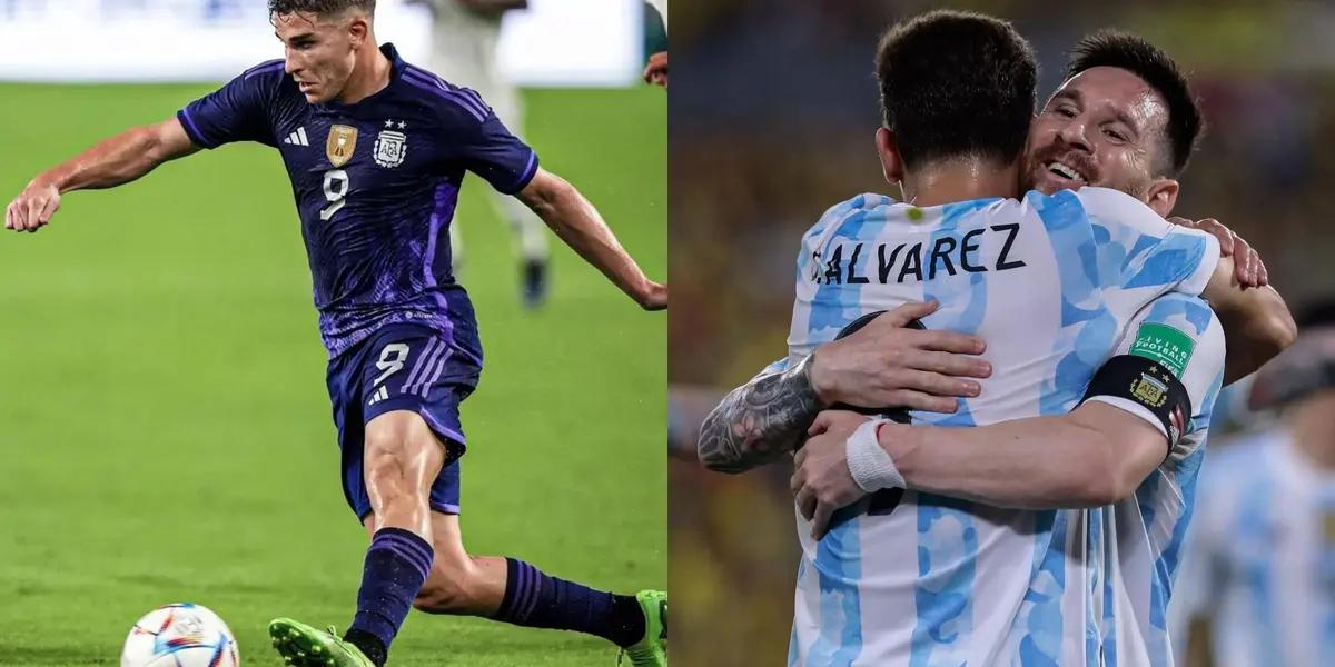 Julian Alvarez was a starter for Argentina and scored a great goal against Jamaica and sent an important message to Lionel Messi.