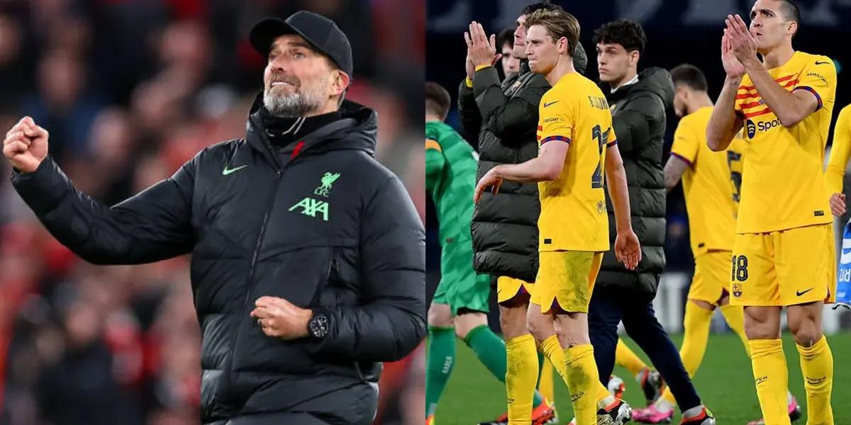 Jurgen Klopp mentioned FC Barcelona after the Liverpool 4-1 win against Luton Town.