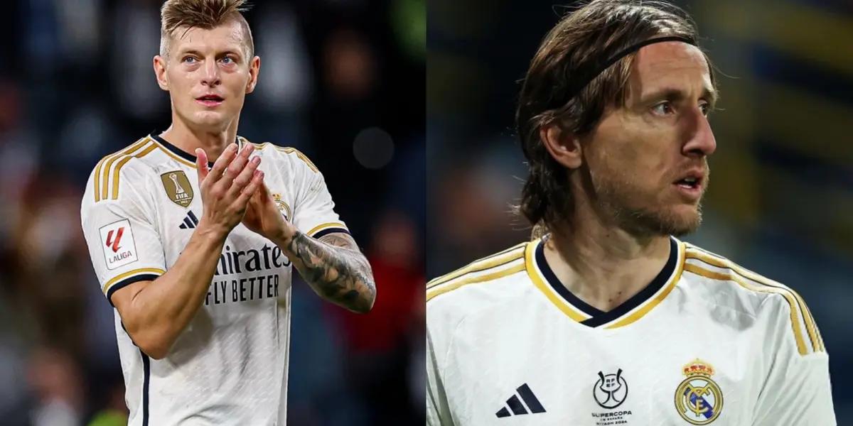 Kroos and Modric could leave this summer as their contract expire in June 2024.