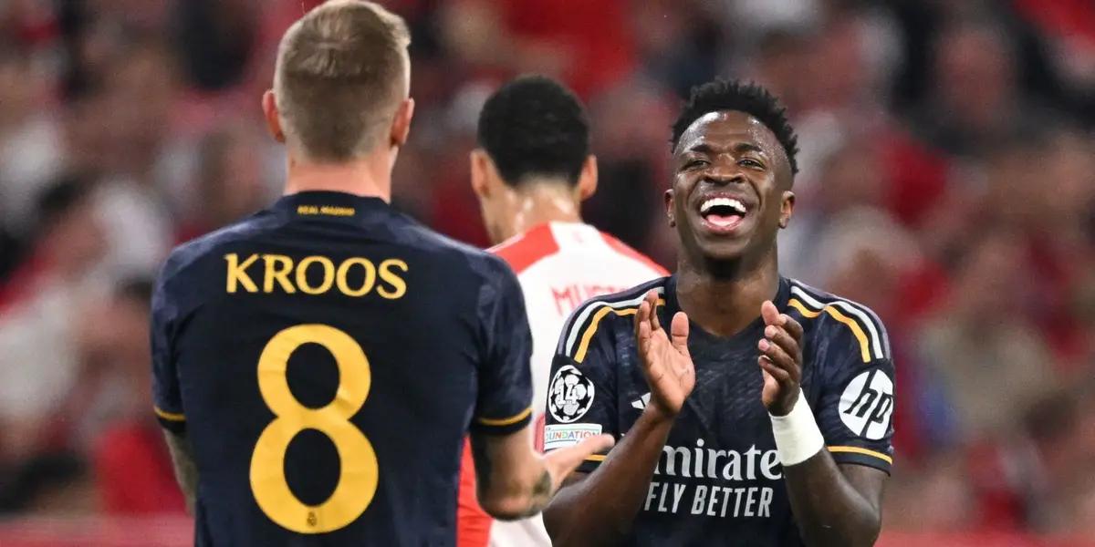 Kroos y Vini con el Real Madrid