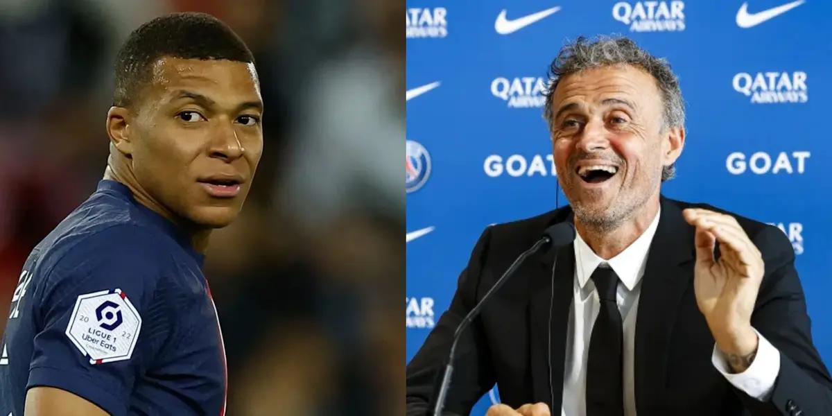 Kylian Mbappé may have not liked Luis Enrique's words at all.