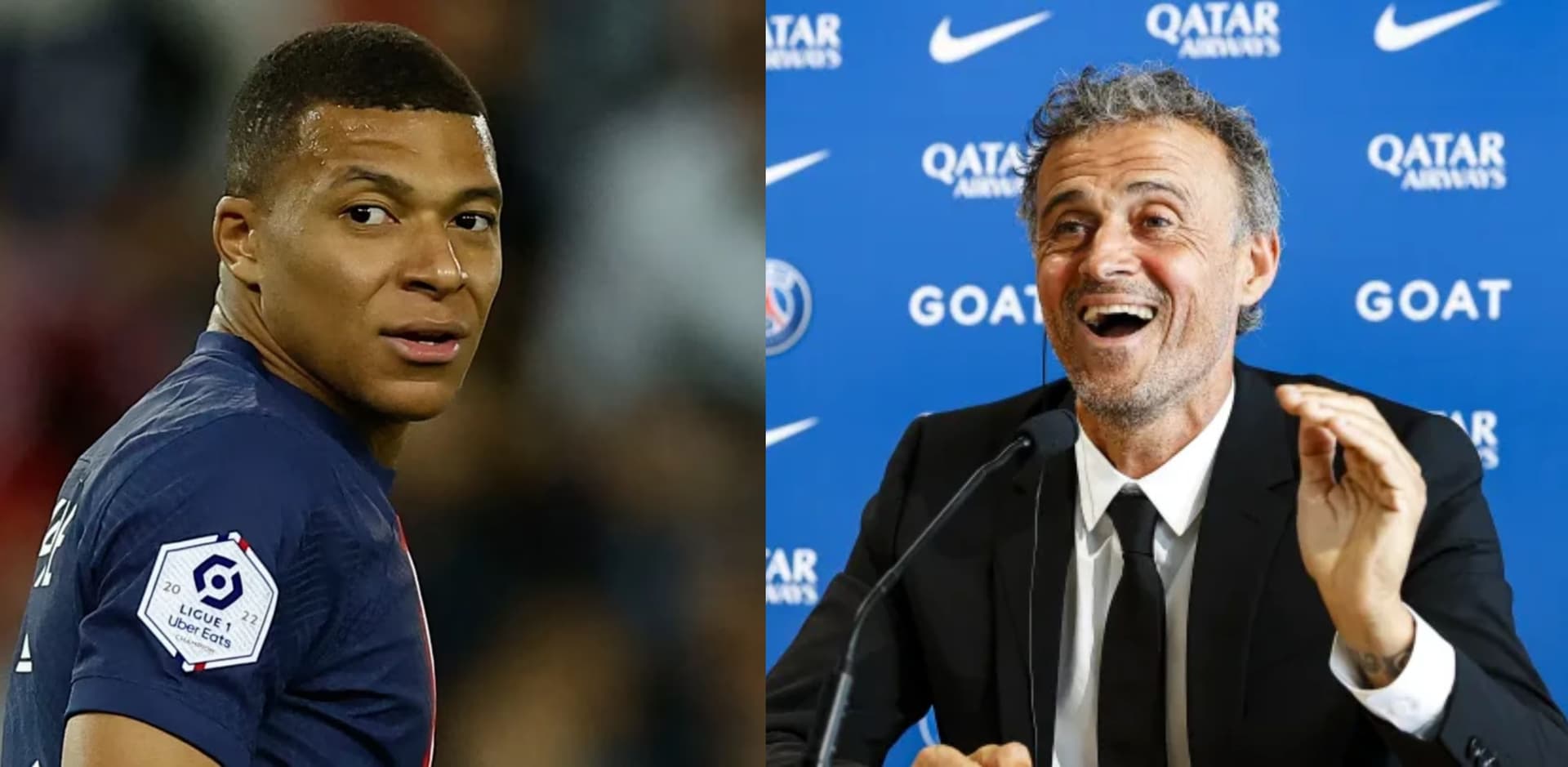 Kylian Mbappé may have not liked Luis Enrique's words at all.