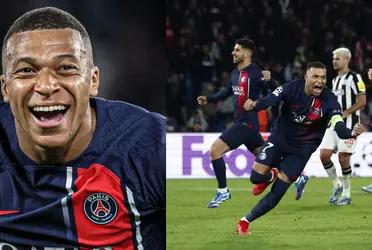 Kylian Mbappé scored the 1-1 tonight, however, it was controversial.