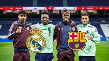 Lamine, Vini, Nico y Rodrygo/FOTO: 20Minutos