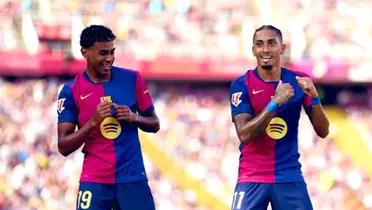 Lamine Yamal y Raphina