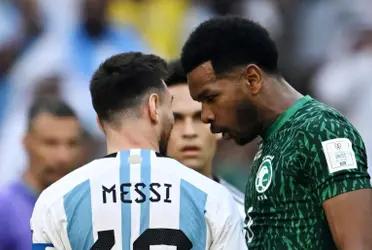 Leo was harmed in the first match of the Albiceleste against Saudi Arabia