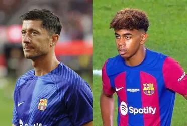 Lewandowski's words on Barcelona's wonderkid