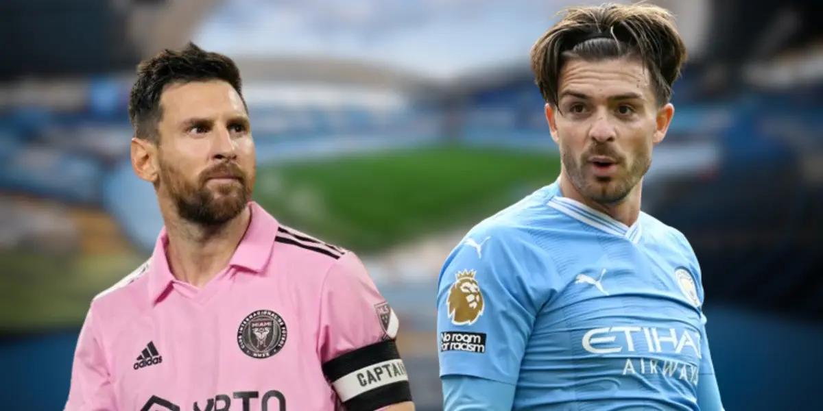 Lionel Messi and Jack Grealish