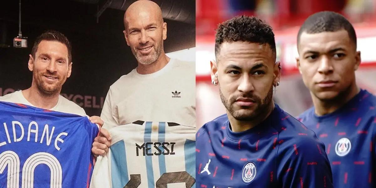 Lionel Messi and Zidane said something that felt like a message to Neymar and Mbappé.