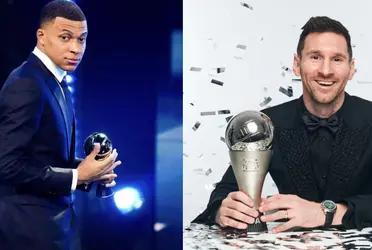 Lionel Messi beat Mbappe at The Best awards, and the French striker gave a message to the Argentine.