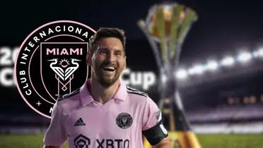 Lionel Messi during a Leagues Cup match in 2023 with Inter Miami