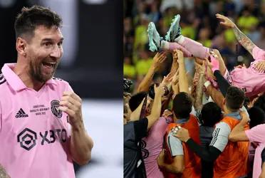 Lionel Messi finally won the Leagues Cup!