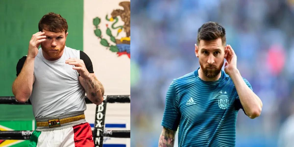 Lionel Messi is said to have kicked the Mexican jersey, now he responds to Canelo Álvarez's threats