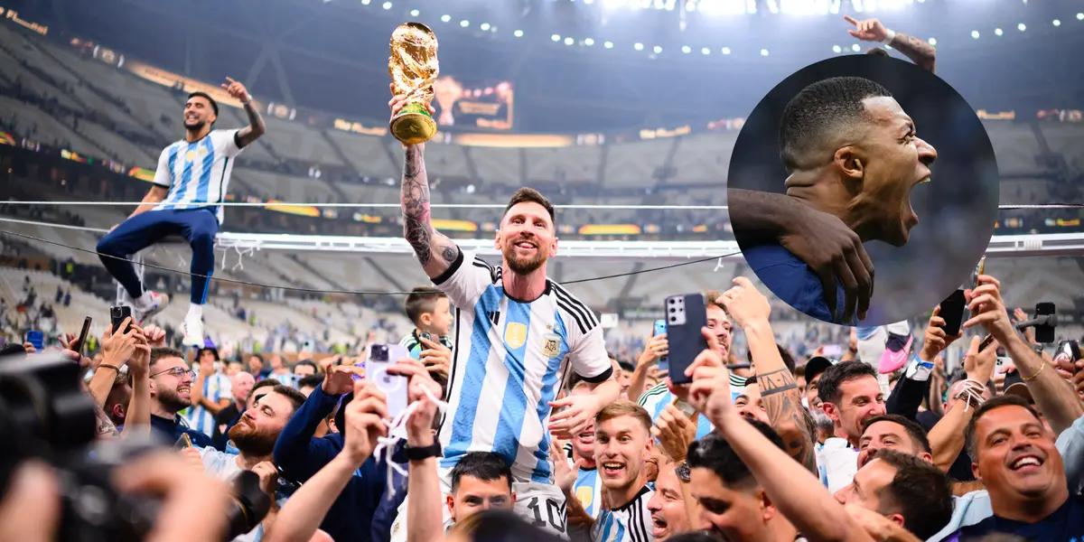 Lionel Messi is world champion and now Paris Saint Germain takes a cheap shot at Mbappe