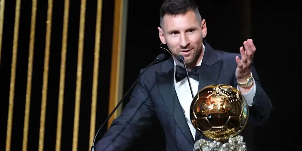 Lionel Messi made history after winning the Ballon d' Or