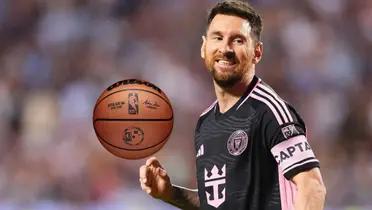 Lionel Messi playing on the pitch during an Inter Miami game.