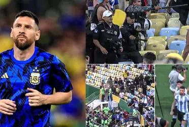 Lionel Messi really served as captain and sent his team to the locker room.