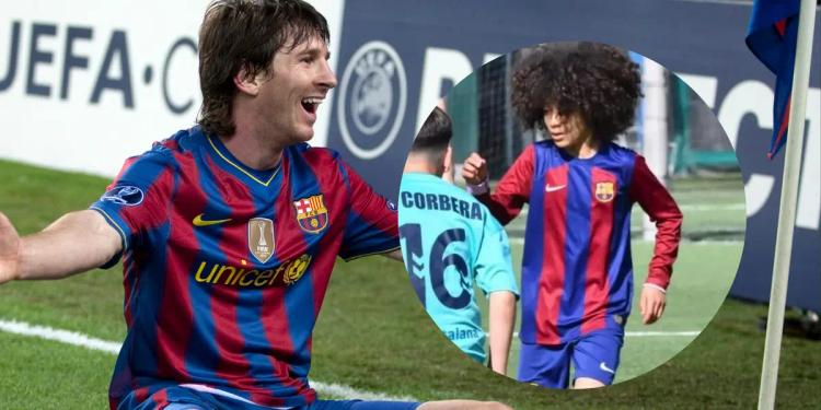 Barcelona may have its future secured with a 12-year-old boy said to be better than Messi