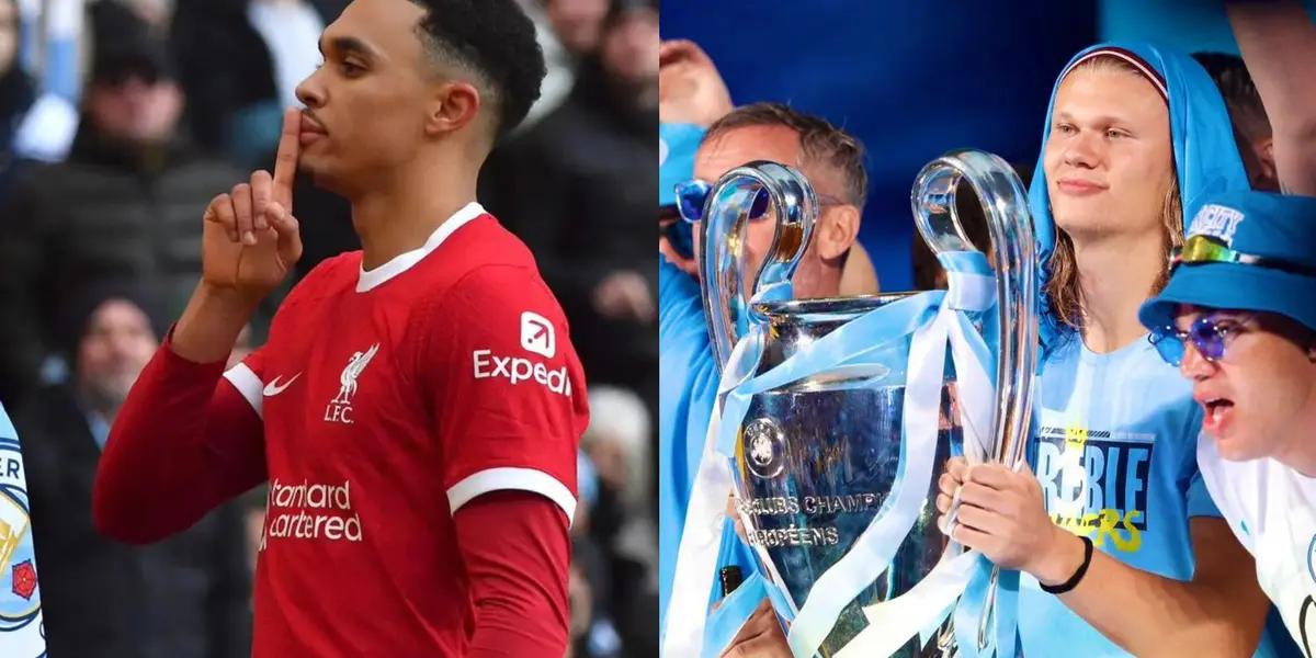 Liverpool and Manchester City game heats up after Trent and Haaland's comments.