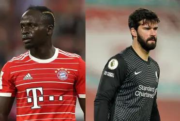 Liverpool FC goalkeeper's reaction when he spotted Sadio Mane again