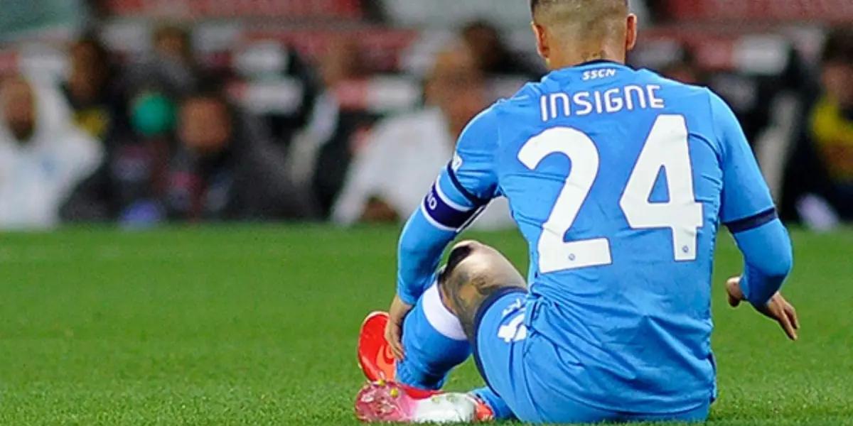 Lorenzo Insigne subbed off early with Napoli due to injury.