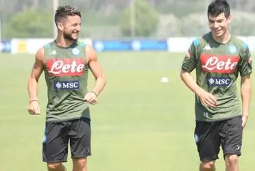 Lozano had minutes on the game against AC Milan.