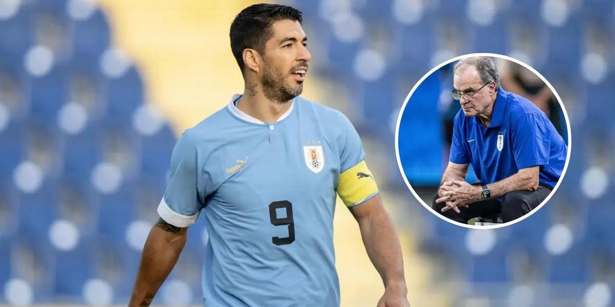 Luis Suárez - Marcelo Bielsa (Photo: Selección Uruguay)