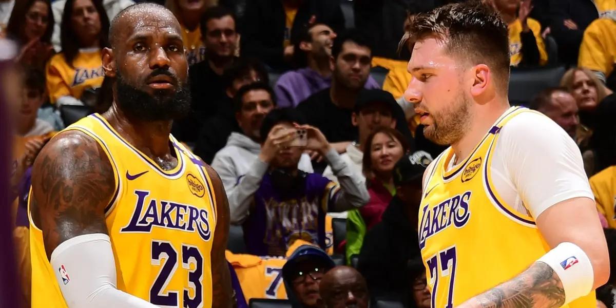 Luka Doncic and LeBron James