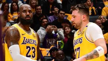 Luka Doncic and LeBron James