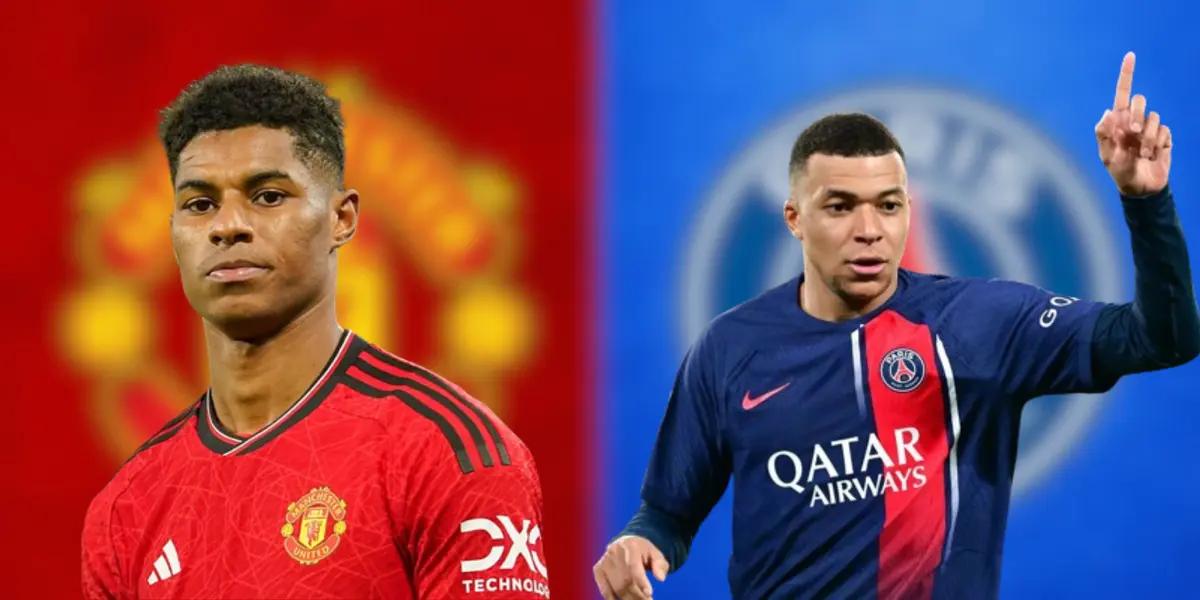 Marcus Rashford and Kylian Mbappé