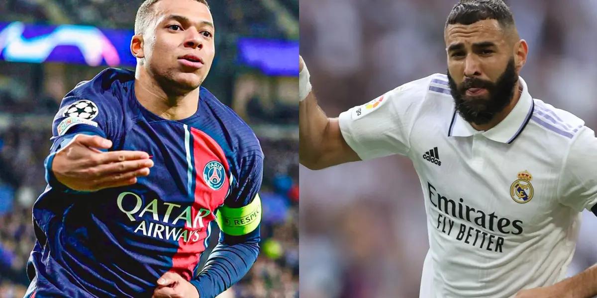 Mbappé could follow Benzema's footsteps at Real Madrid soon.