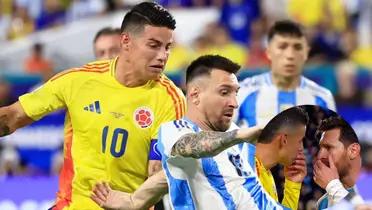 Messi and James. Fhoto: Óle