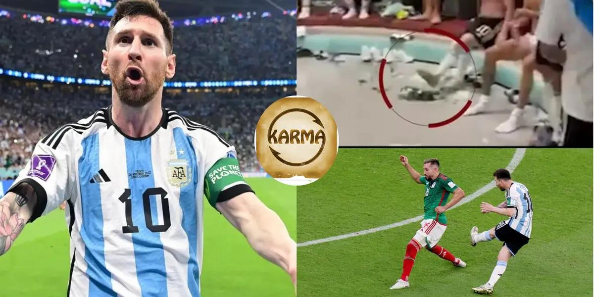 Messi generated controversy for stepping on the shirt, now, from the sporting side, where it really hurts the 10, now comes the karma