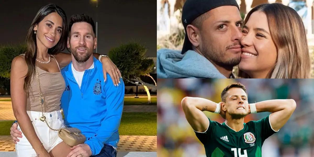 Messi is still happy with Antonela, while Chicharito suffers with his ex-wife