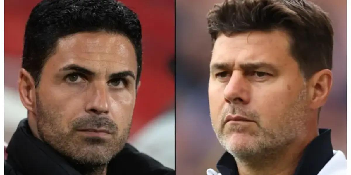 Mikel Arteta and Mauricio Pochettino
