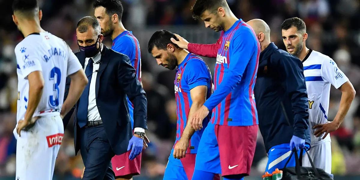 Near the end of the first half, the attacker was lying on the grass and then he was replaced; got dizzy after being hit near the throat.